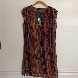 Sam Edelman bohemian rhapsody shift dress tribal
